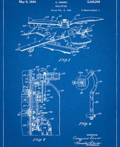 PP500-Blueprint Early Helicopter Patent Poster