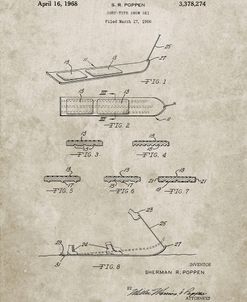 PP508-Sandstone Snurfer Poppen First Modern Snowboard Patent Poster