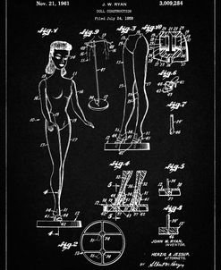 PP512-Vintage Black Barbie Doll Original Patent Poster