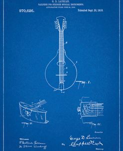 PP514-Blueprint Gibson Mandolin Tailpiece Patent Poster
