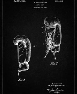 PP517-Vintage Black Boxing Glove 1925 Patent Poster