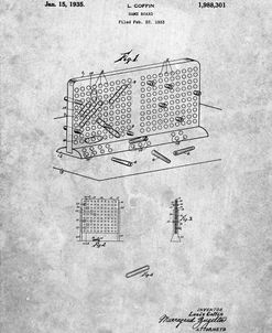 PP519-Slate Battleship Game Patent Poster