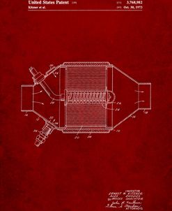 PP525-Burgundy Ford Catalytic Converter Poster