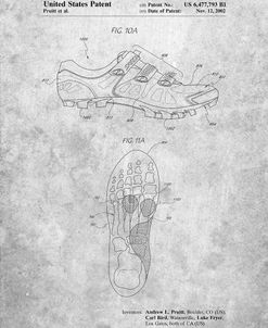 PP527-Slate Cycling Shoes Patent Poster