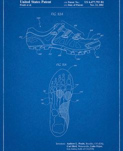 PP527-Blueprint Cycling Shoes Patent Poster