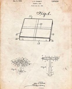 PP540-Vintage Parchment Soccer Ball 1985 Patent Poster