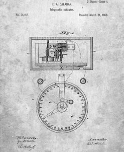 PP546-Slate Stock Telegraphic Ticker 1868 Patent Poster