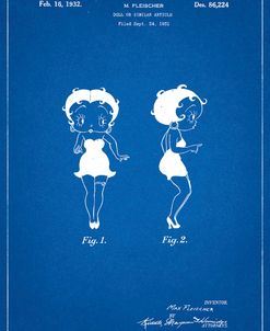 PP547-Blueprint Betty Boop Patent Poster