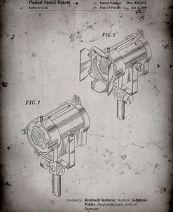 PP548-Faded Grey Stage Lighting Patent Poster