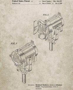 PP548-Sandstone Stage Lighting Patent Poster