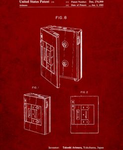 PP551-Burgundy Toshiba Walkman Patent Poster
