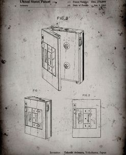 PP551-Faded Grey Toshiba Walkman Patent Poster