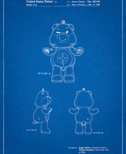 PP589-Blueprint Good luck Care Bear Patent Poster