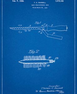 PP595-Blueprint Curling Iron 1925 Patent Poster