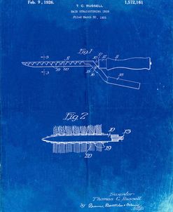 PP595-Faded Blueprint Curling Iron 1925 Patent Poster