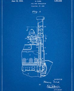 PP842-Blueprint Ford Fuel Pump 1933 Patent Poster