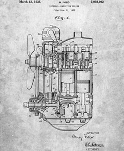 PP843-Slate Ford Internal Combustion Engine Patent Poster