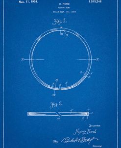 PP846-Blueprint Ford Piston Ring Patent  Poster
