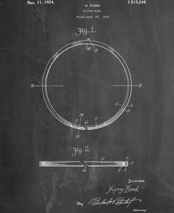 PP846-Chalkboard Ford Piston Ring Patent  Poster