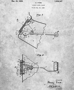 PP845-Slate Ford Liquid Gauge Patent Poster