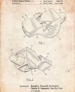 PP851-Vintage Parchment Fox 40 Coach’s Whistle Patent Poster