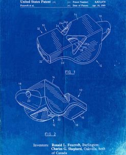 PP851-Faded Blueprint Fox 40 Coach’s Whistle Patent Poster