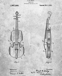 PP853-Slate Frank M. Ashley Violin Patent Poster