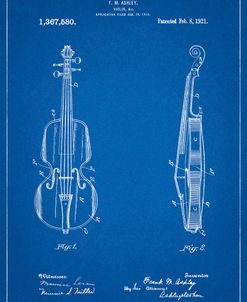 PP853-Blueprint Frank M. Ashley Violin Patent Poster