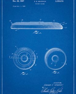 PP854-Blueprint Frisbee Patent Poster