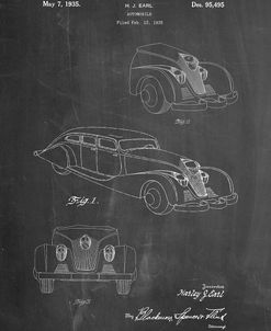 PP855-Chalkboard GM Cadillac Concept Design Patent Poster