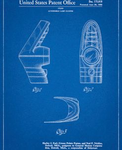 PP871-Blueprint Harley J. Earl Concept Tail Light Patent Poster