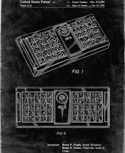 PP872-Black Grunge Hasbro Concept Game Patent Poster