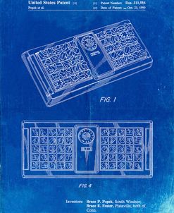 PP872-Faded Blueprint Hasbro Concept Game Patent Poster
