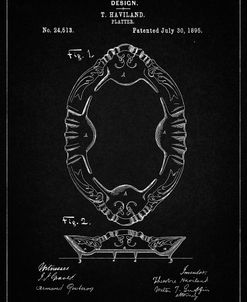 PP875-Vintage Black Haviland Serving Platter Poster