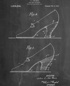 PP879-Chalkboard High Heel Shoes 1919 Patent Poster