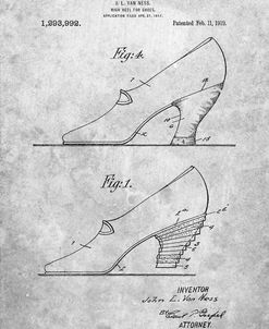 PP879-Slate High Heel Shoes 1919 Patent Poster