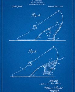 PP879-Blueprint High Heel Shoes 1919 Patent Poster