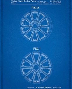 PP881-Blueprint Honda Car Wheel Patent Poster