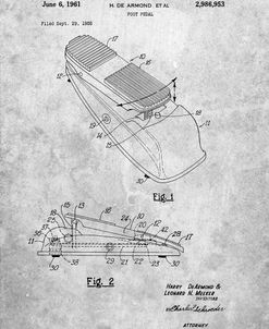 PP883-Slate Horace N Rowe Wah Pedal Patent Poster