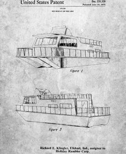 PP884-Slate Houseboat Patent Poster