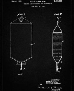 PP887-Vintage Black I.V. Bag Patent Poster