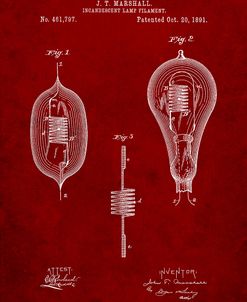 PP889-Burgundy Ibanez Pro 540RBB Electric Guitar Patent Poster