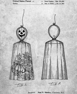 PP895-Slate Jack O’Lantern Patent Poster
