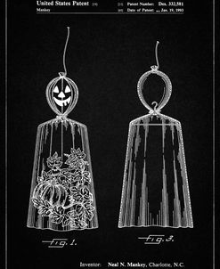 PP895-Vintage Black Jack O’Lantern Patent Poster