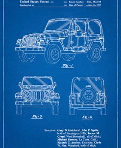 PP899-Blueprint Jeep Wrangler 1997 Patent Poster