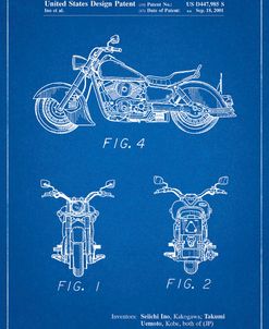 PP901-Blueprint Kawasaki Motorcycle Patent Poster