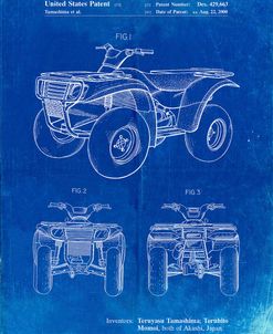 PP902-Faded Blueprint Kawasaki Prairie Patent Poster
