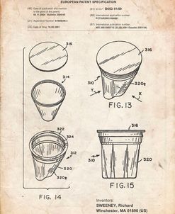 PP904-Vintage Parchment Keurig Cartridge Coffee Patent Poster