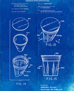 PP904-Faded Blueprint Keurig Cartridge Coffee Patent Poster