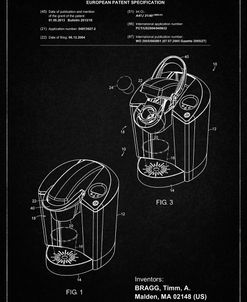 PP907-Vintage Black Keurig Patent Poster